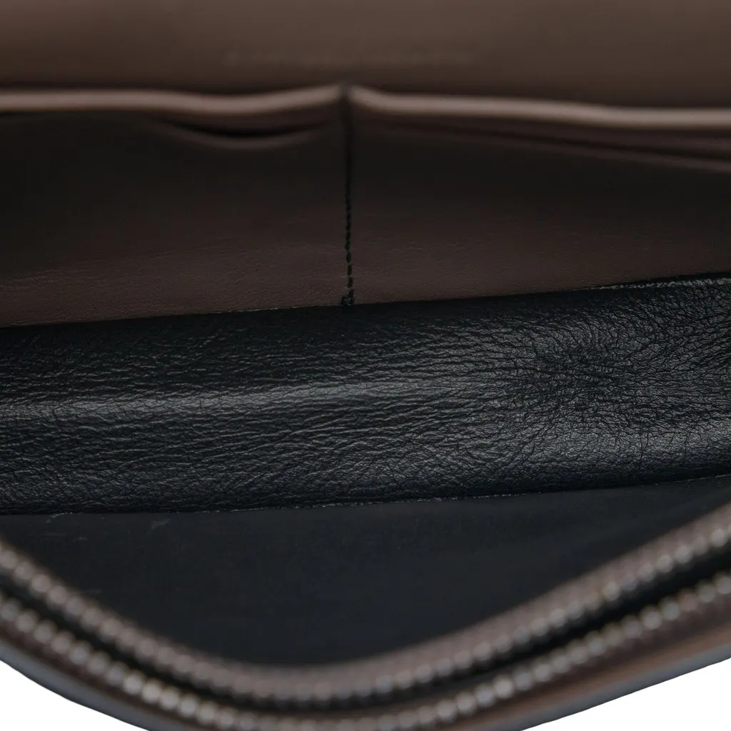 Bottega Veneta Studded Nappa Catena Wallet On Chain Brown Leather Very good - Model View