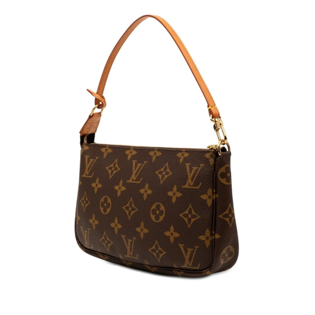 Louis Vuitton Monogram Pochette Accessoires Brown Very good - Back View