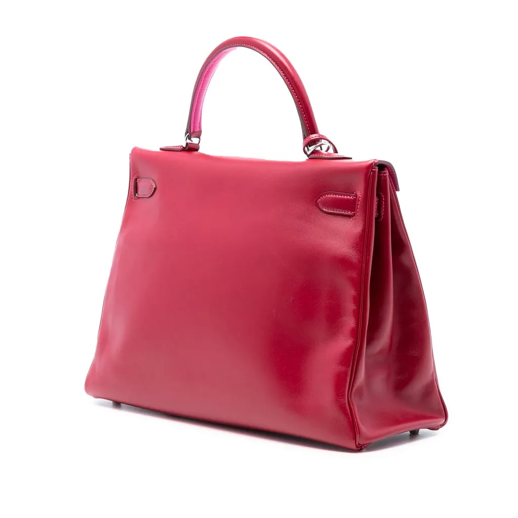 Hermès Box Calf Verso Kelly II Retourne 35 Red Leather Very good - Back View