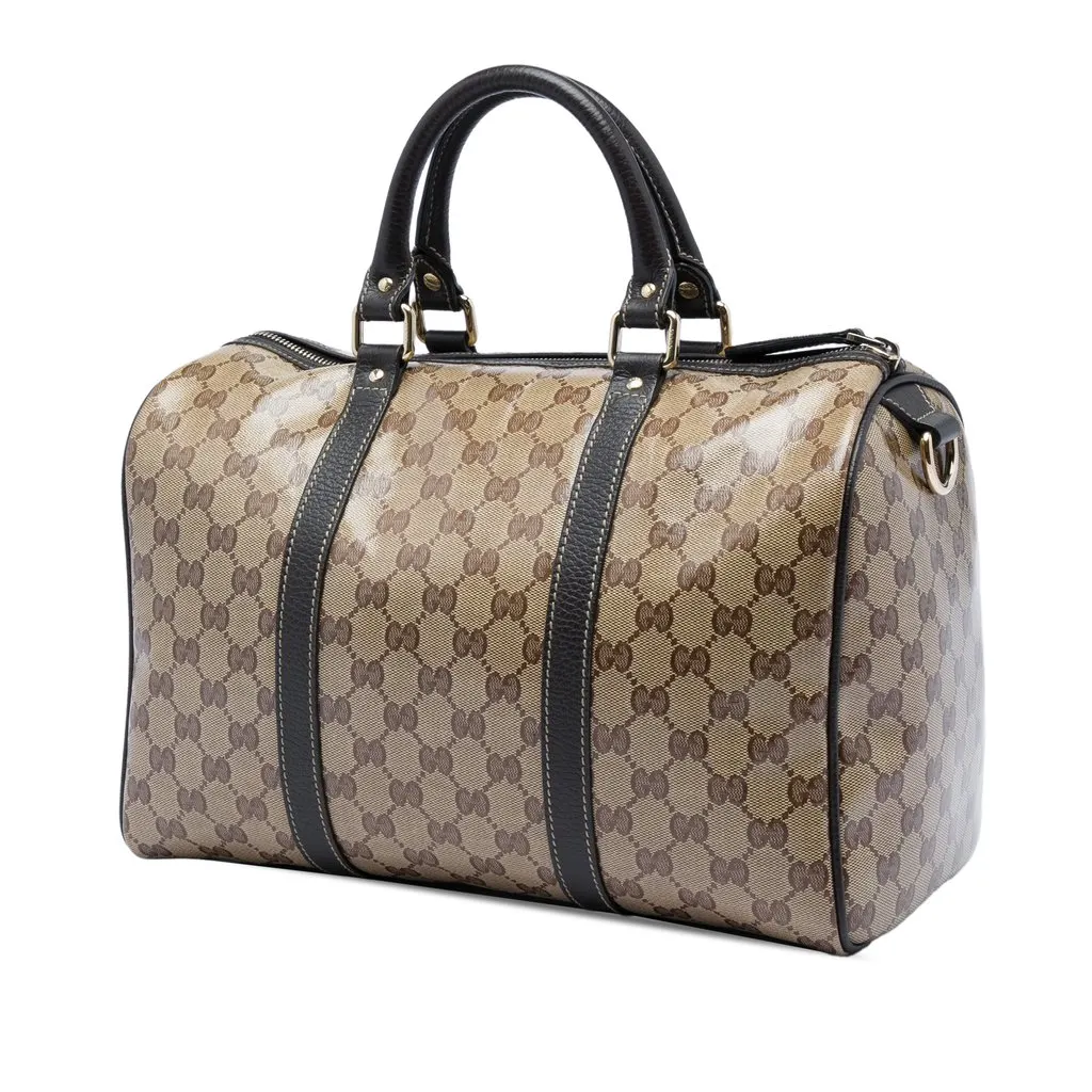 Gucci Medium GG Crystal Joy Boston Bag Beige Very good - Back View