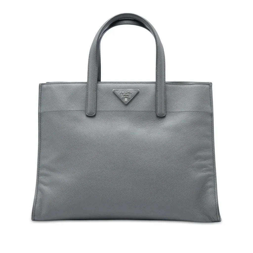 Prada Saffiano Soft Triple Pocket Tote MultiColor Leather Very good - Front View