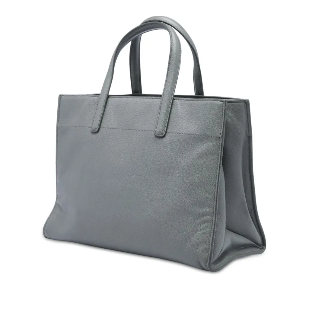 Prada Saffiano Soft Triple Pocket Tote MultiColor Leather Very good - Back View