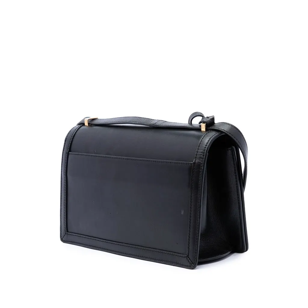 Loewe Medium Leather Barcelona Crossbody Black Leather Very good - Back View