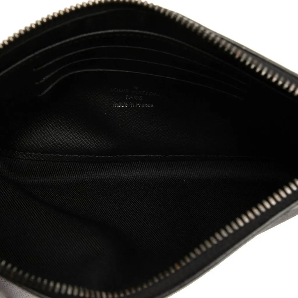 Louis Vuitton Monogram Eclipse Pochette Discovery PM Black Canvas Very good - Model View