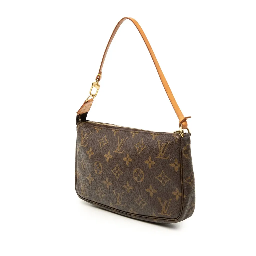 Louis Vuitton Monogram Pochette Accessoires Brown Very good - Back View