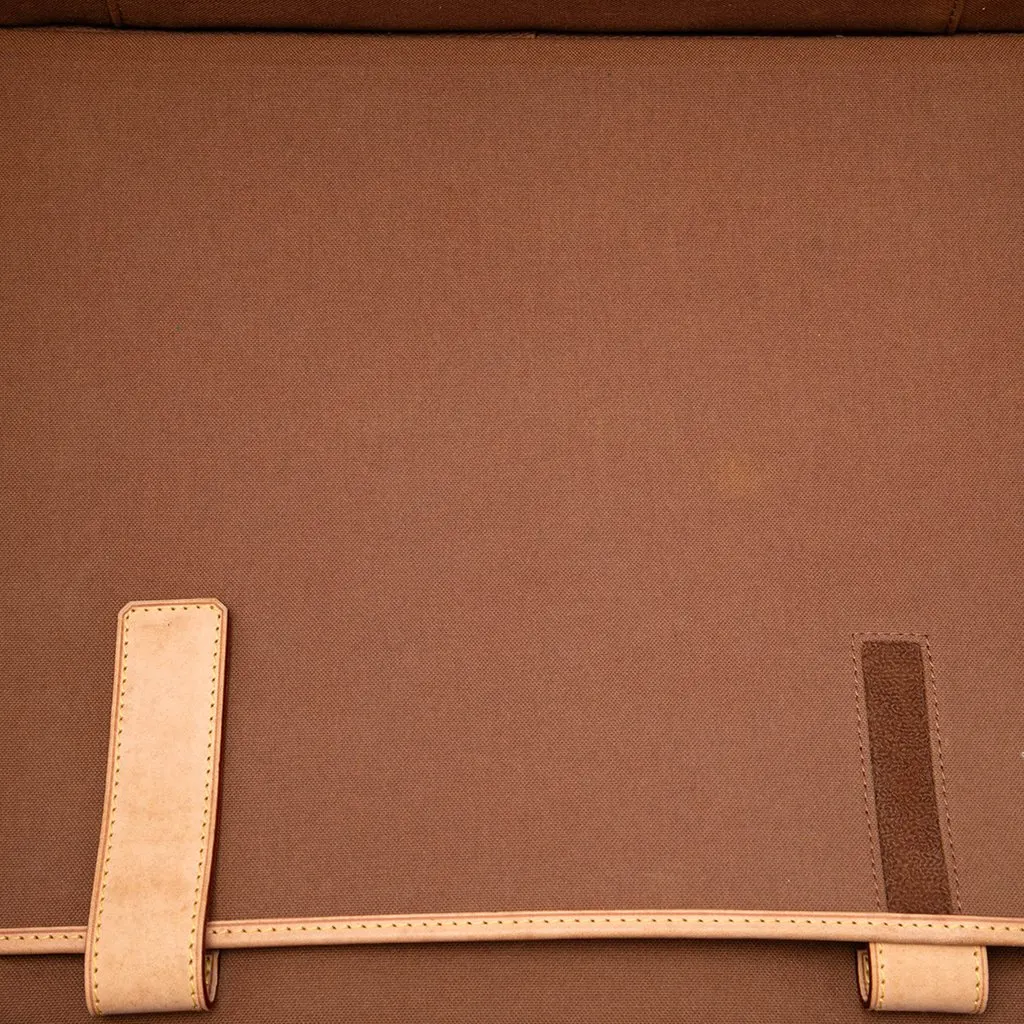 Louis Vuitton Monogram Cupertino Briefcase Brown Canvas Good - Model View