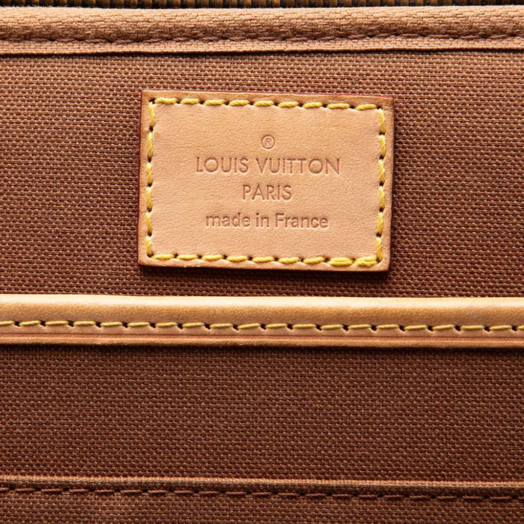 Louis Vuitton Monogram Cupertino Briefcase Brown Canvas Good - Box View