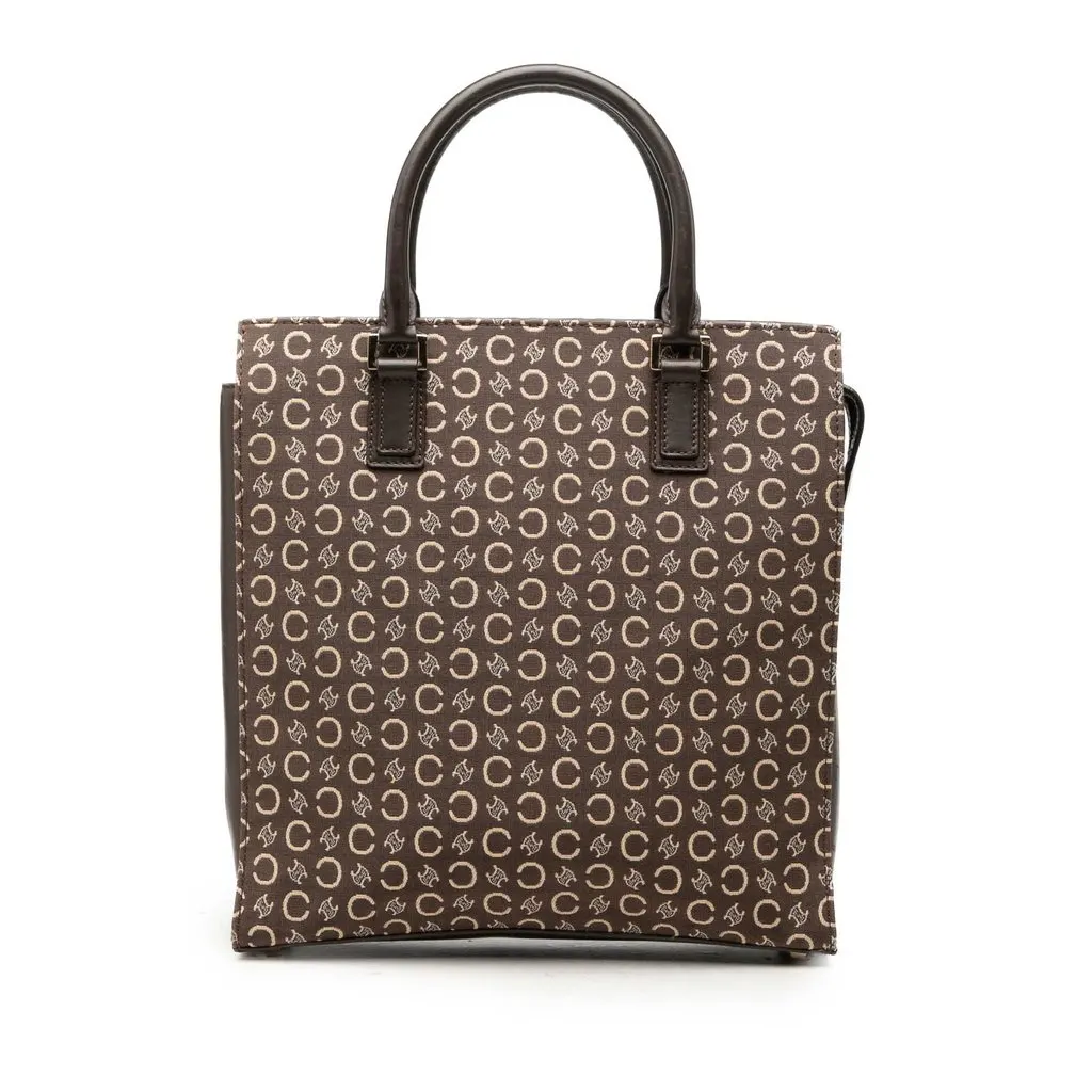 Celine C ماكادام قماش حقيبة توت