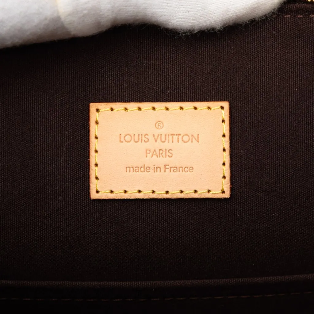Louis Vuitton Monogram Vernis Alma GM Purple Leather Very good - Box View