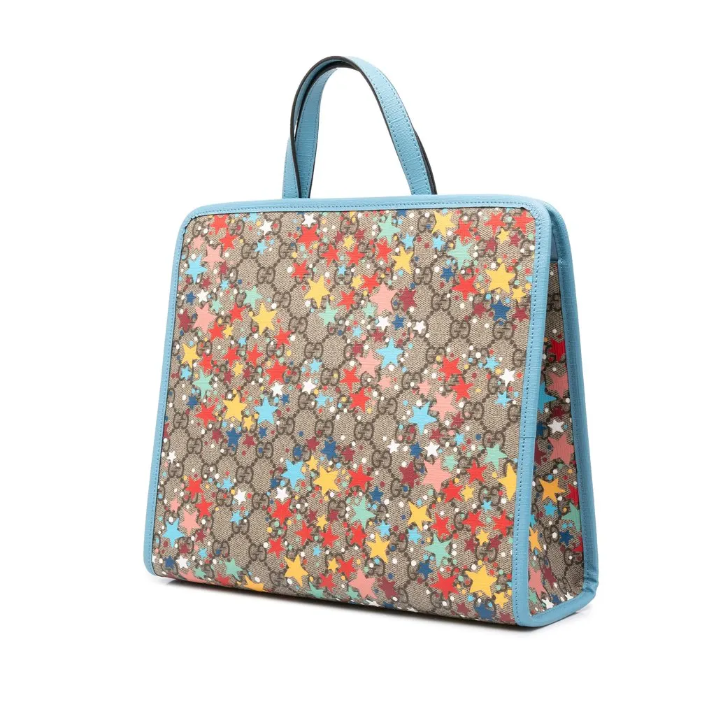 Gucci Childrens GG Supreme Star Tote Beige Canvas Very good - Back View