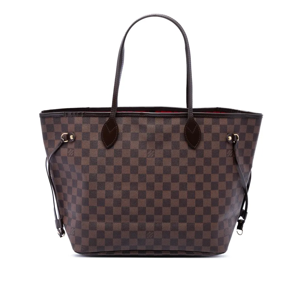 Louis Vuitton Damier Ebene Neverfull MM Brown Very good - Front View