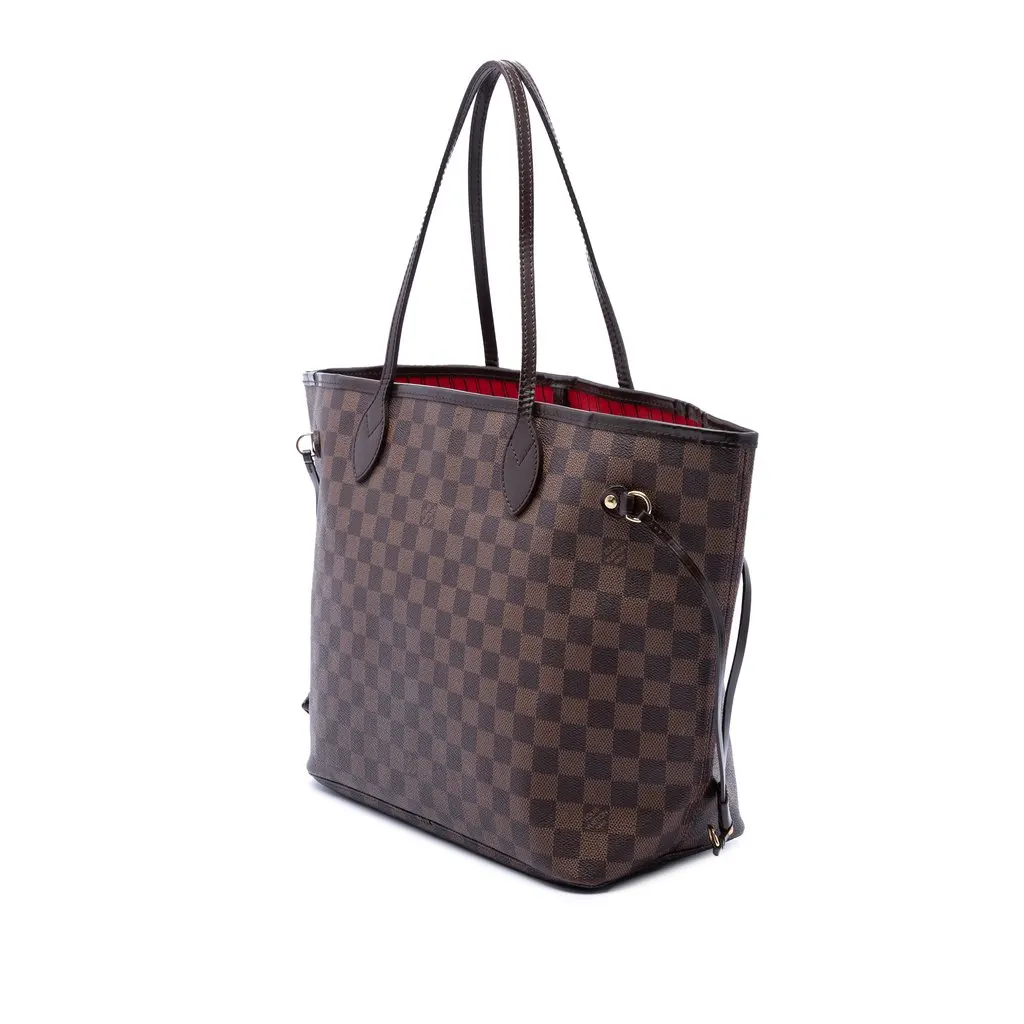 Louis Vuitton Damier Ebene Neverfull MM Brown Very good - Back View