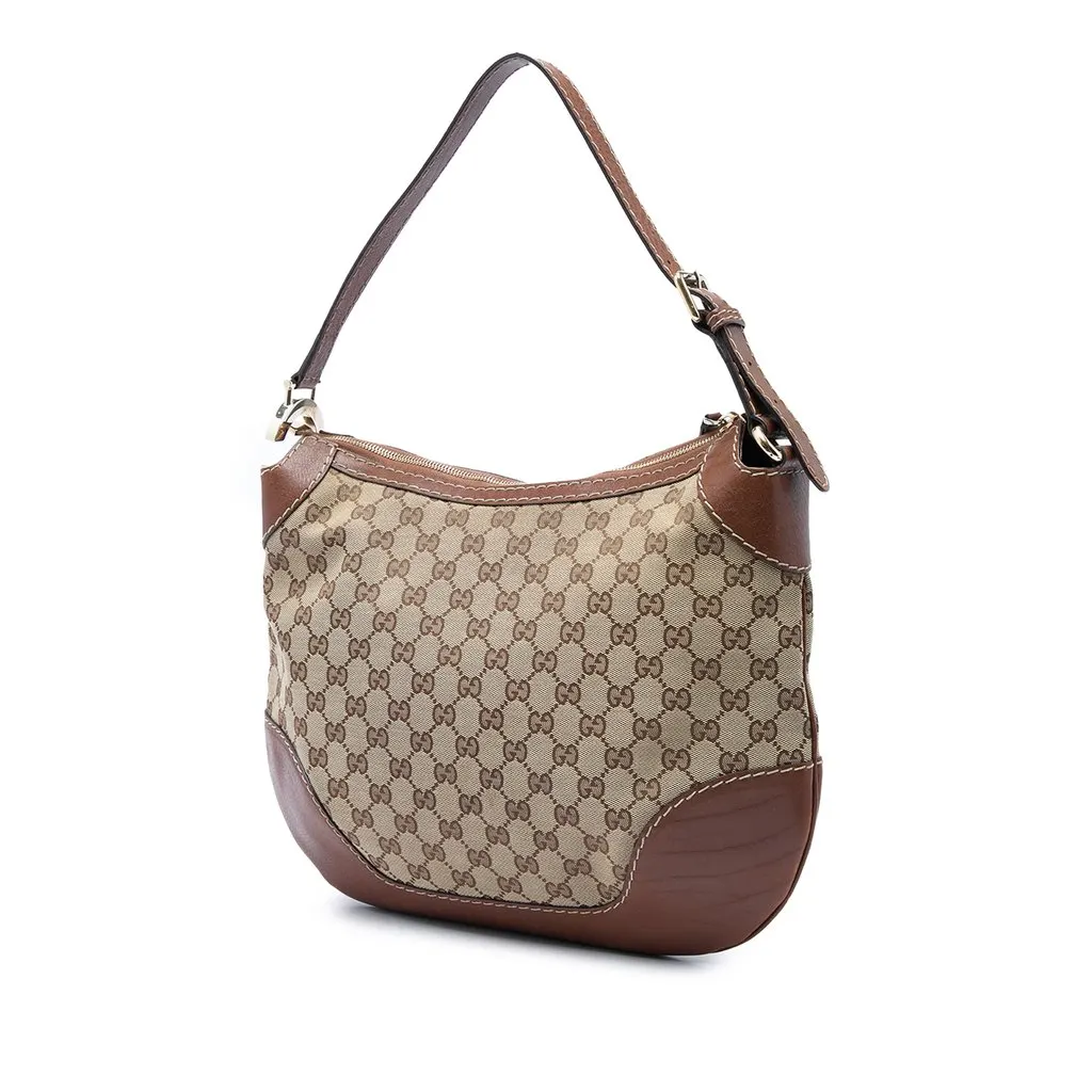 Gucci GG Canvas Charlotte Hobo Beige Canvas Very good - Back View