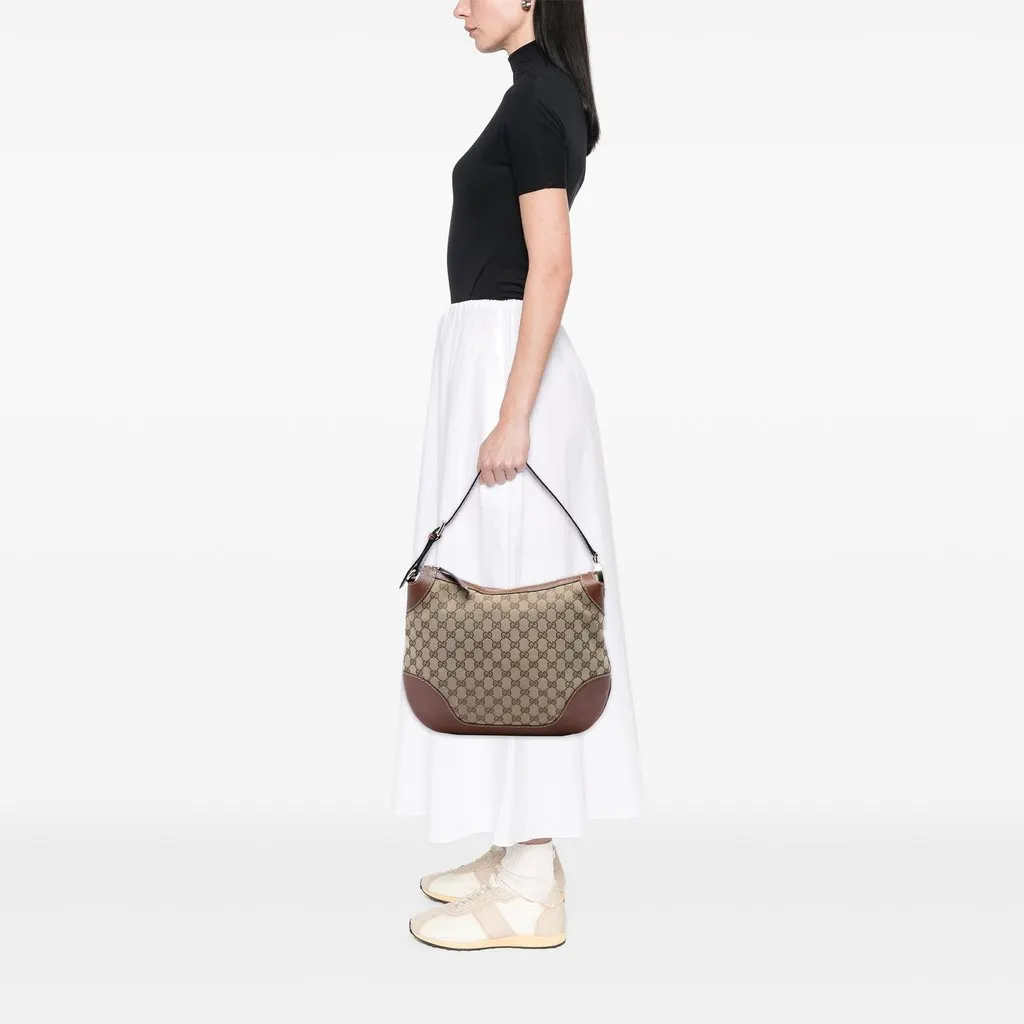 Gucci GG Canvas Charlotte Hobo Beige Canvas Very good - Box View