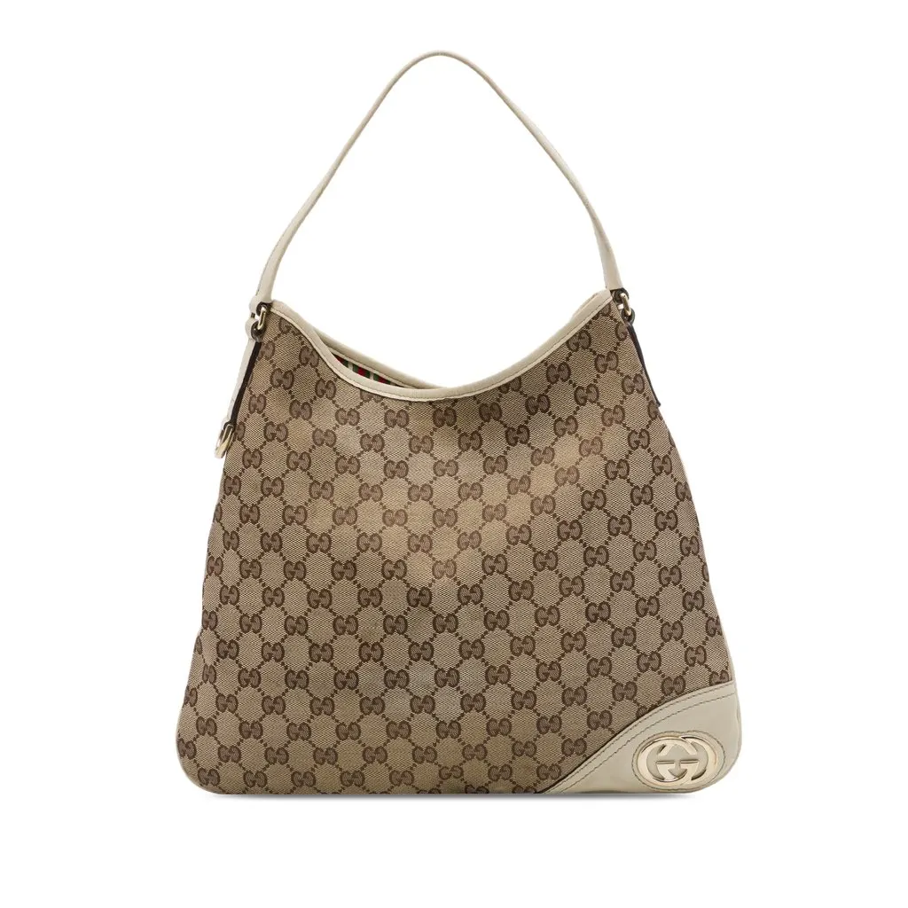 Gucci GG قماش جديدة Britt حقيبة هوبو