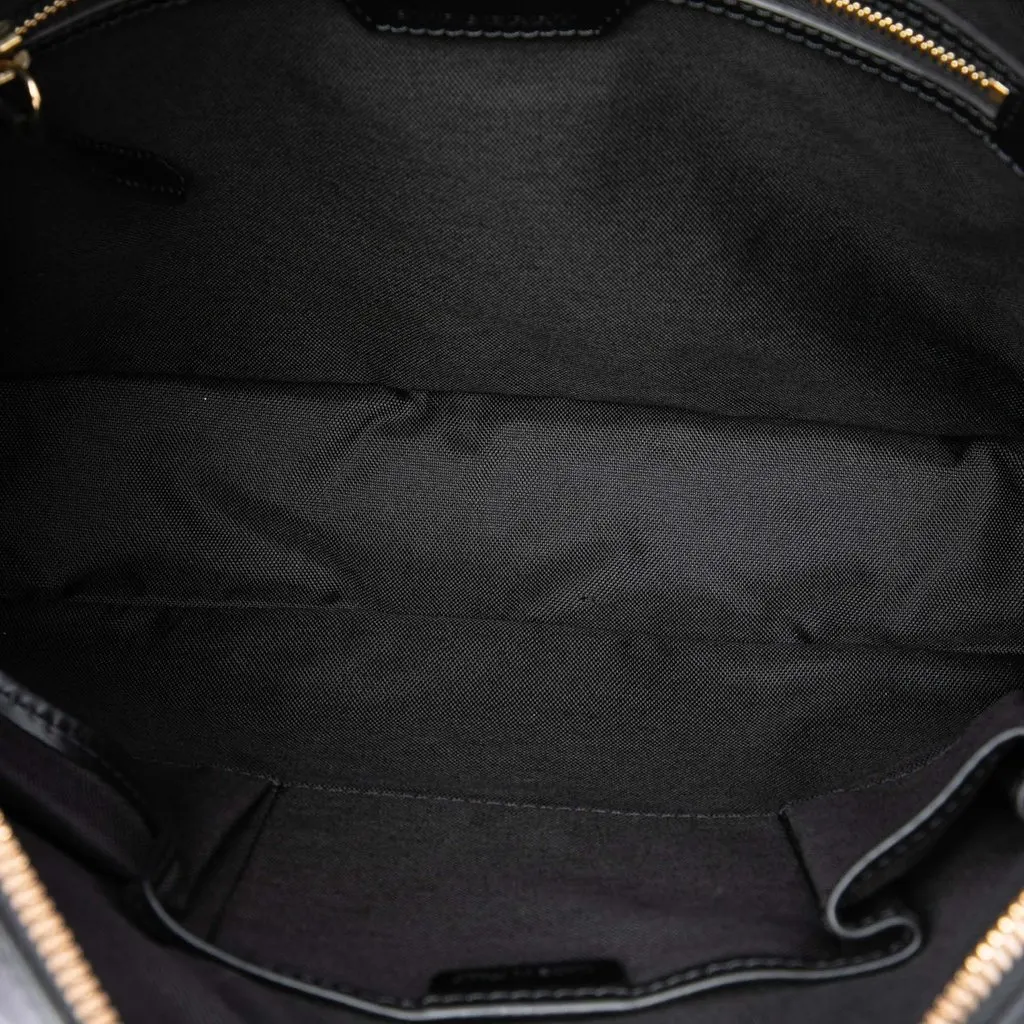 Burberry Haymarket Check Nylon Business Bag Beige Polyamide Good - Model View