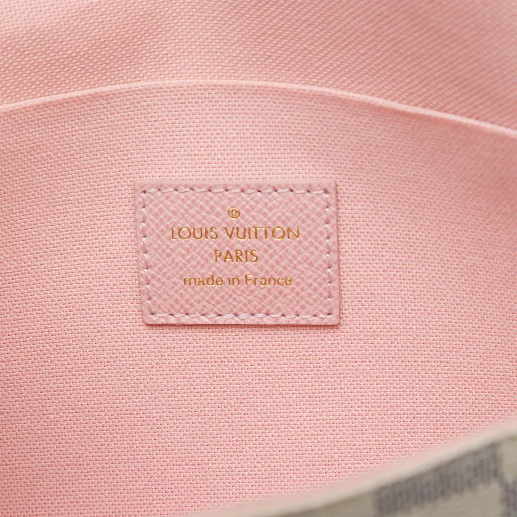Louis Vuitton Damier Azur Pochette Felicie White Very good - Box View