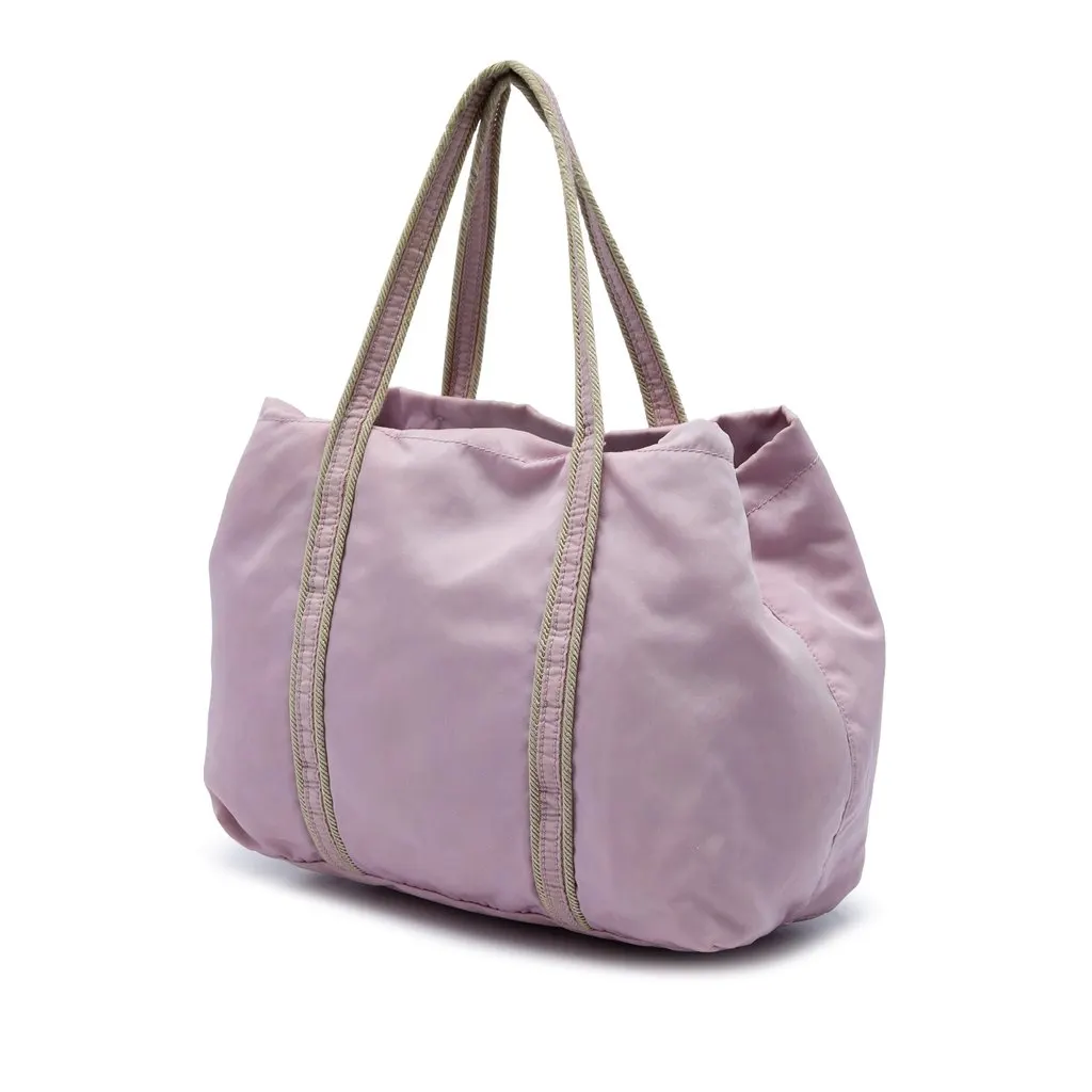 Prada Tessuto Tote Purple Polyamide Good - Back View
