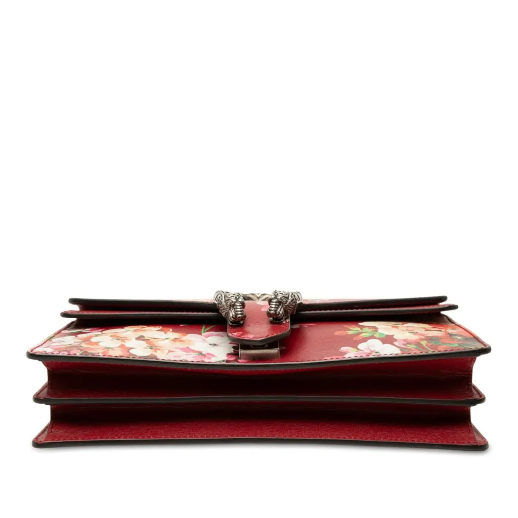 Gucci Medium Calfskin Blooms Dionysus Shoulder Bag Red Leather Good - Inside View