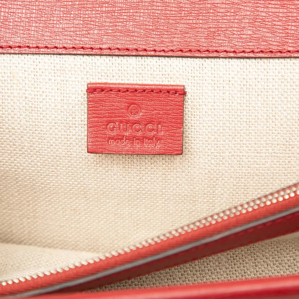 Gucci Medium Calfskin Blooms Dionysus Shoulder Bag Red Leather Good - Box View