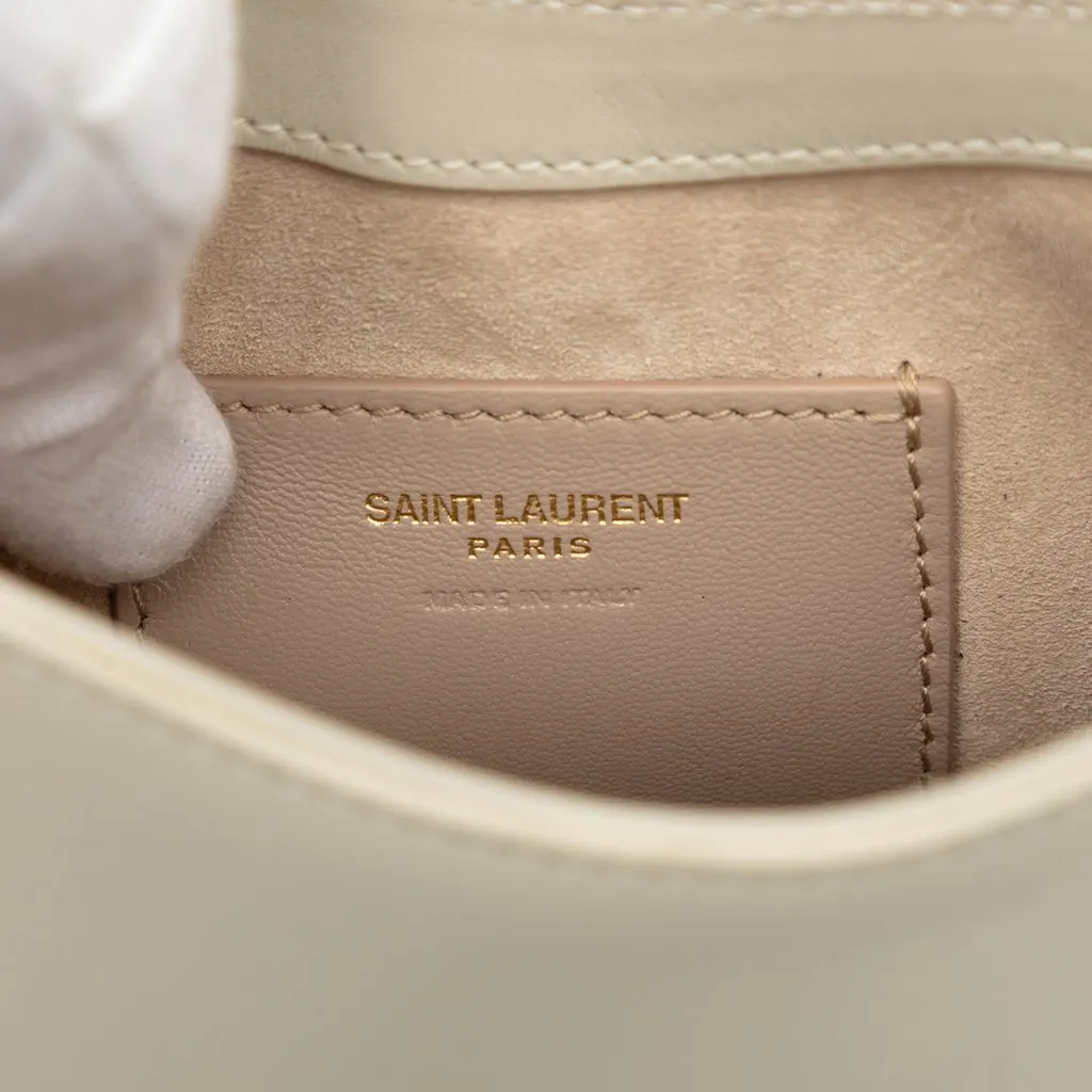 Saint Laurent Mini Smooth Calfskin Le 5 a 7 Vertical Crossbody White Leather Very good - Box View