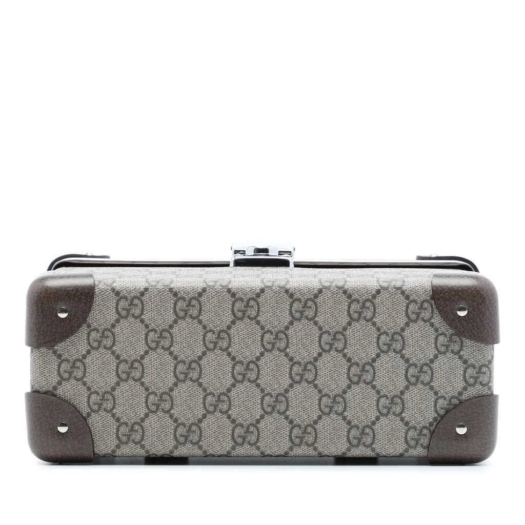 Gucci GG Supreme Bamboo Vanity Bag Beige Very good - Inside View