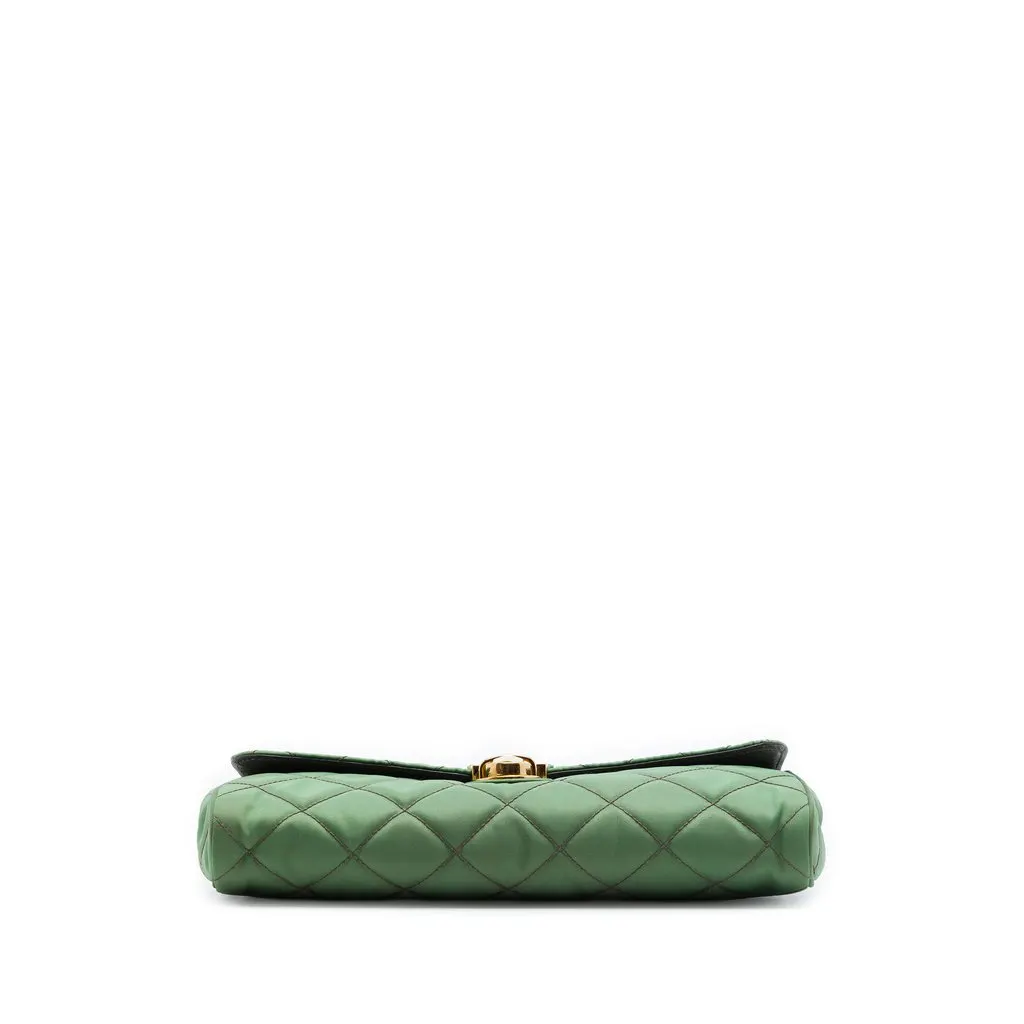 Prada Impuntu Tessuto Chain Crossbody Green Very good - Inside View