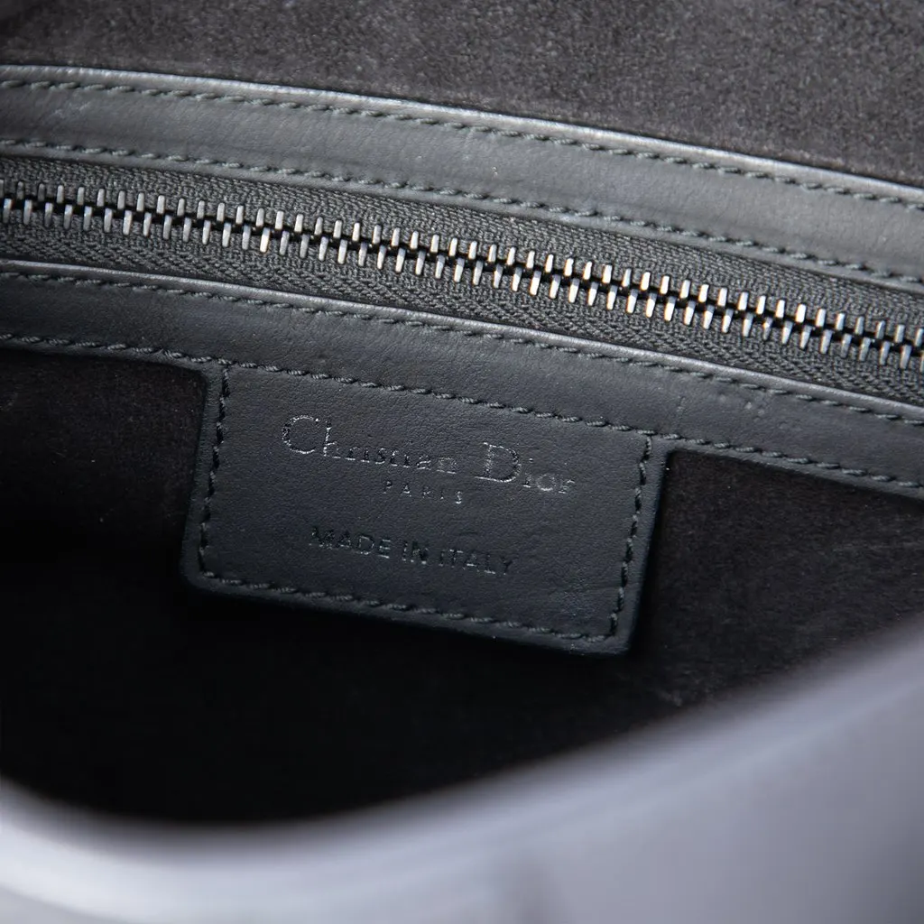 Dior Ultra Matte Calfskin Saddle Bag Black Leather Very good - Box View