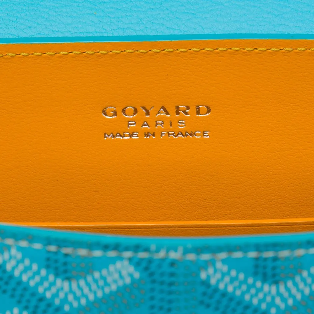 Goyard Mini Goyardine Saigon Souple Blue Very good - Box View
