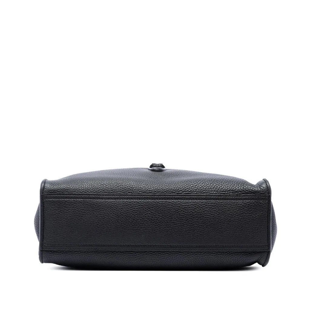 Gucci Small Grained Calfskin Soft Jackie Tote Black Leather Very good - Inside View