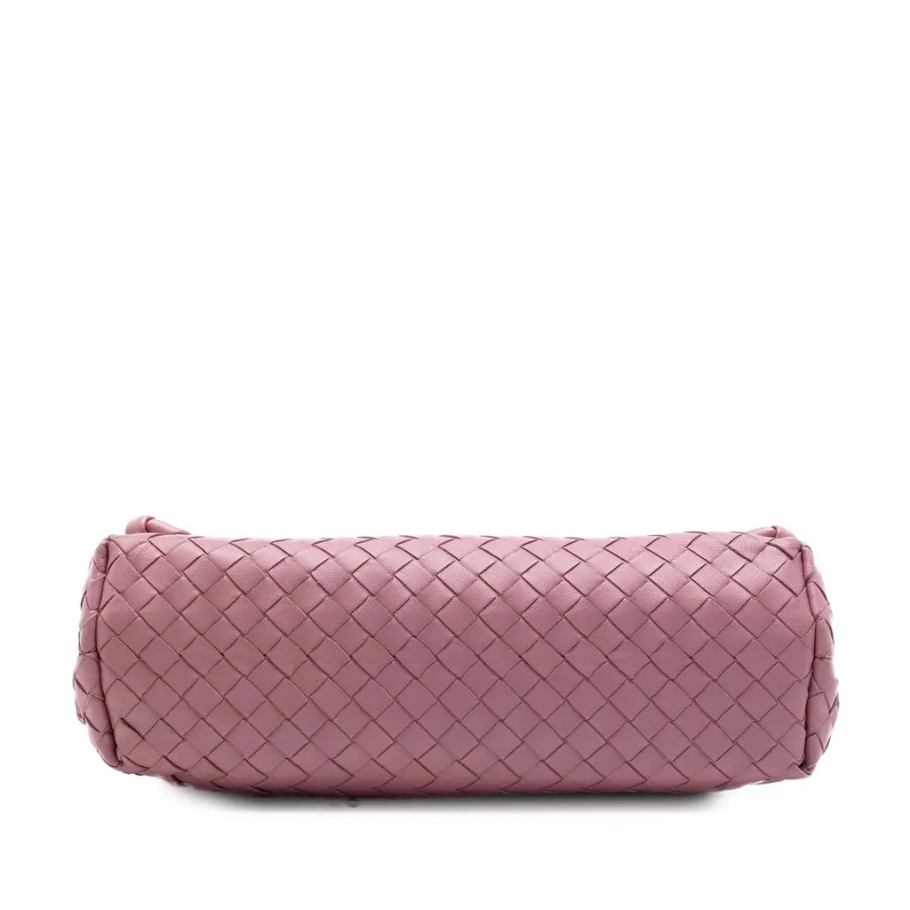 Bottega Veneta Small Nappa Intrecciato Olimpia Shoulder Bag Pink Leather Very good - Inside View