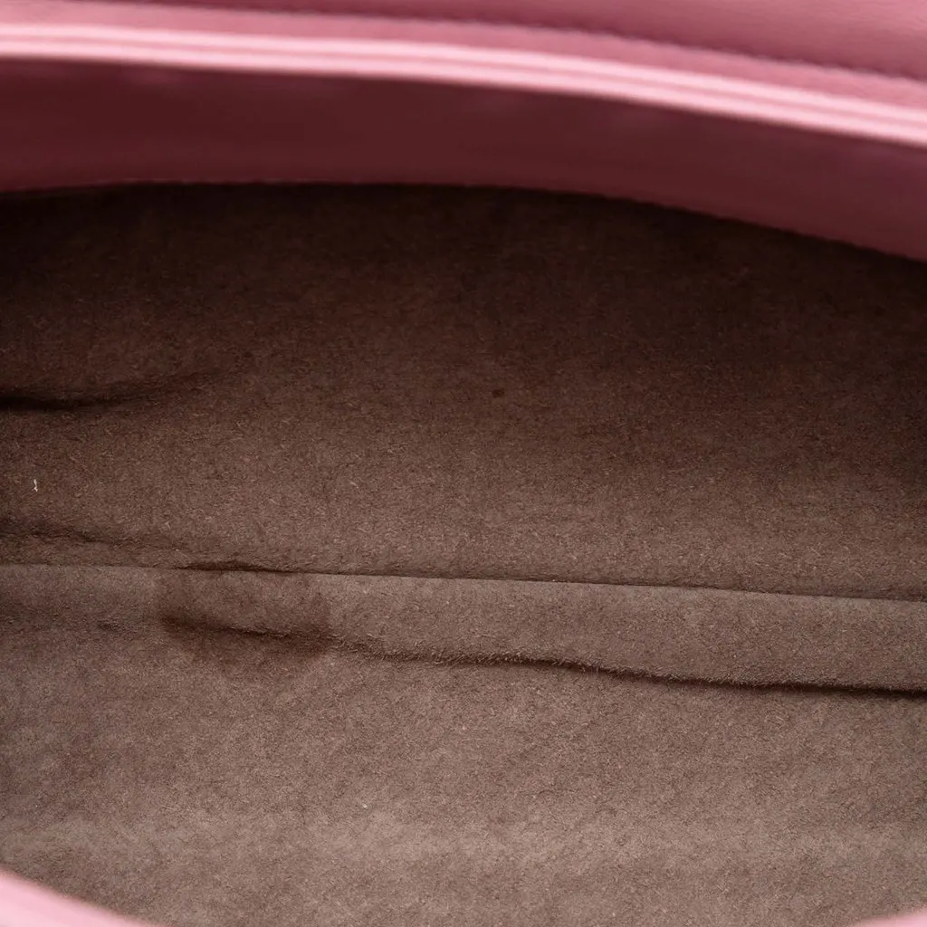Bottega Veneta Small Nappa Intrecciato Olimpia Shoulder Bag Pink Leather Very good - Model View