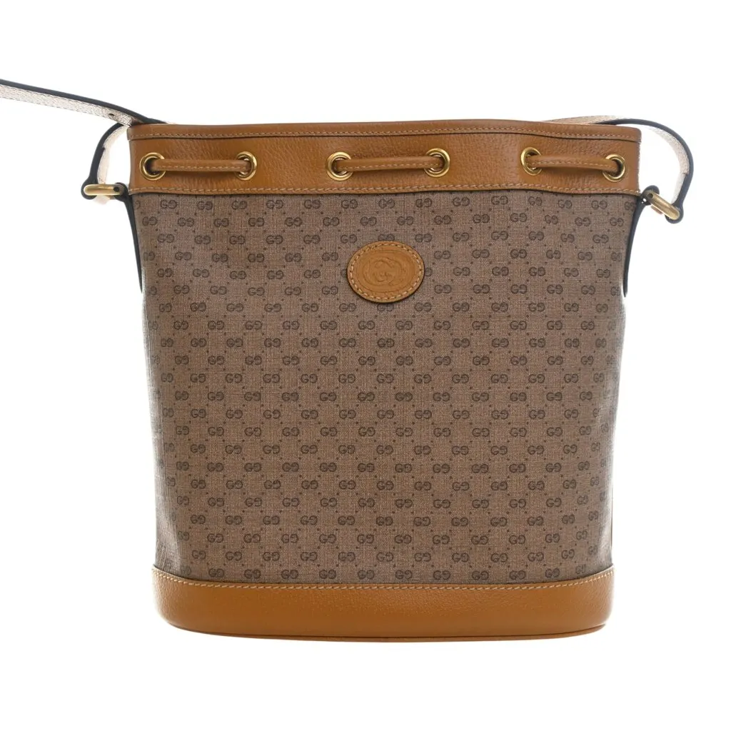 Gucci Micro GG Supreme Mickey Mouse Bucket Bag Beige Very good - Model View