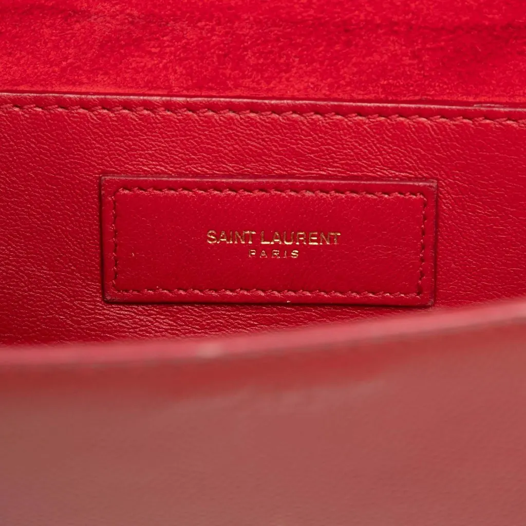 Saint Laurent Small Grain de Poudre Betty Crossbody Red Leather Very good - Box View