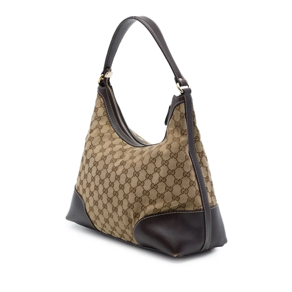 Gucci GG Canvas Lovely Shoulder Bag Brown Canvas Good - Back View