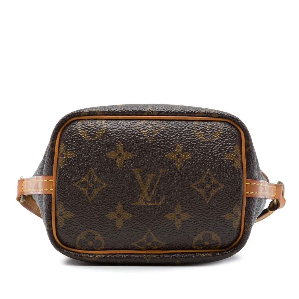 Louis Vuitton Monogram Nano Noe Brown Good - Inside View