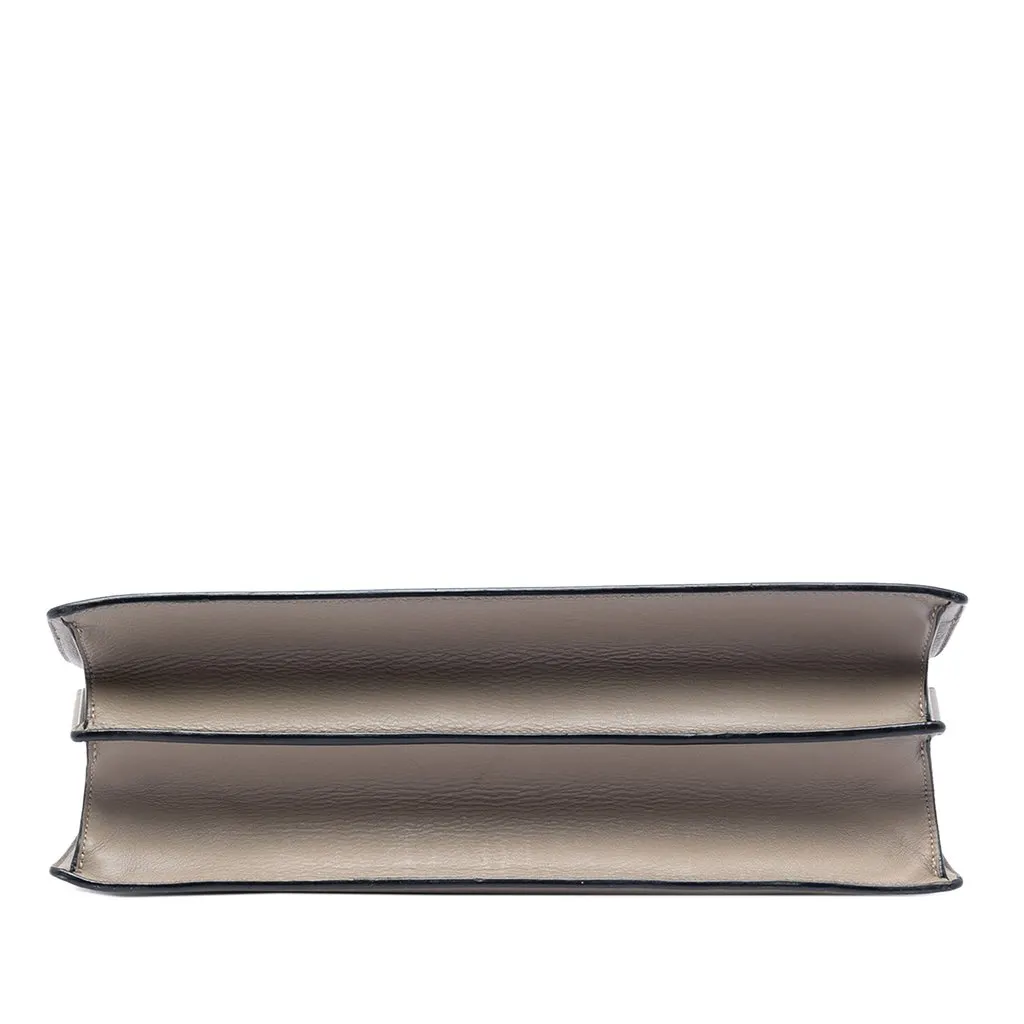 Celine Multicolor Leather and Pony Hair Diamond Shoulder Bag Grey Leather Very good - Inside View