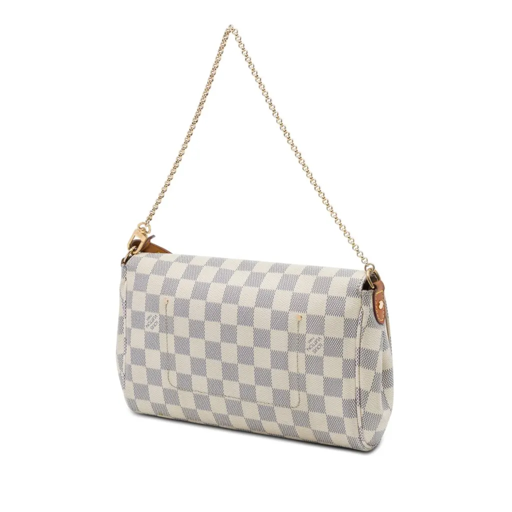 Louis Vuitton Damier Azur Favorite MM White Very good - Back View