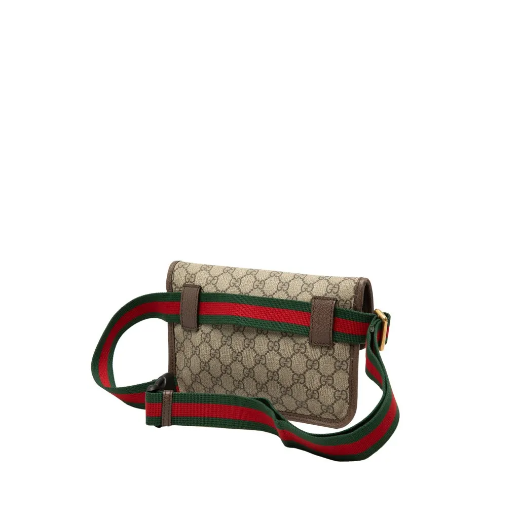 Gucci GG Supreme Web Neo Vintage Belt Bag Beige Very good - Back View