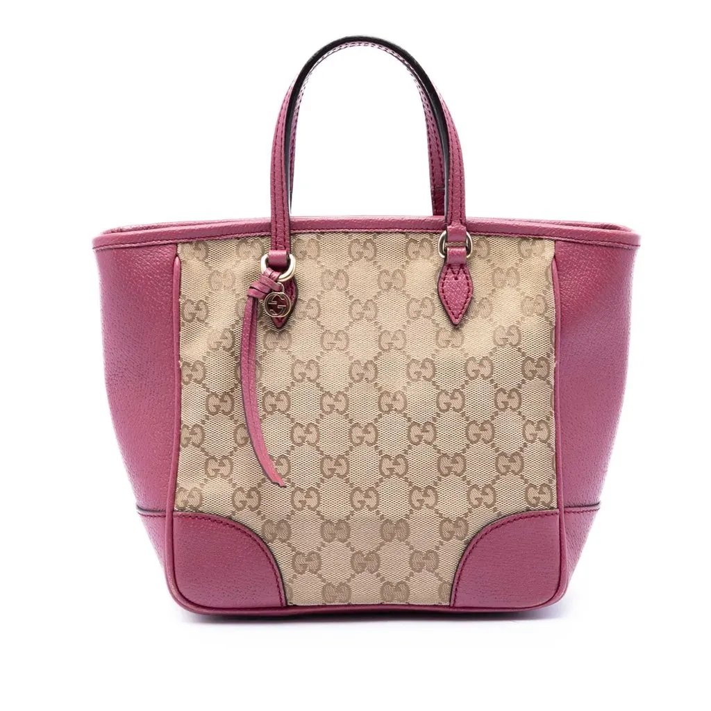 Gucci Small GG Canvas Bree Satchel Beige Canvas Very good - Front View