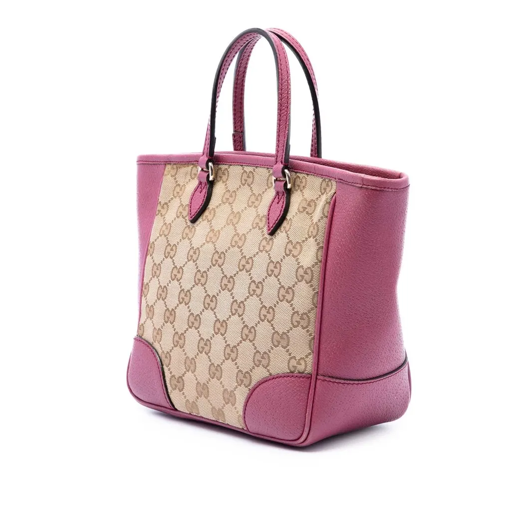 Gucci Small GG Canvas Bree Satchel Beige Canvas Very good - Back View
