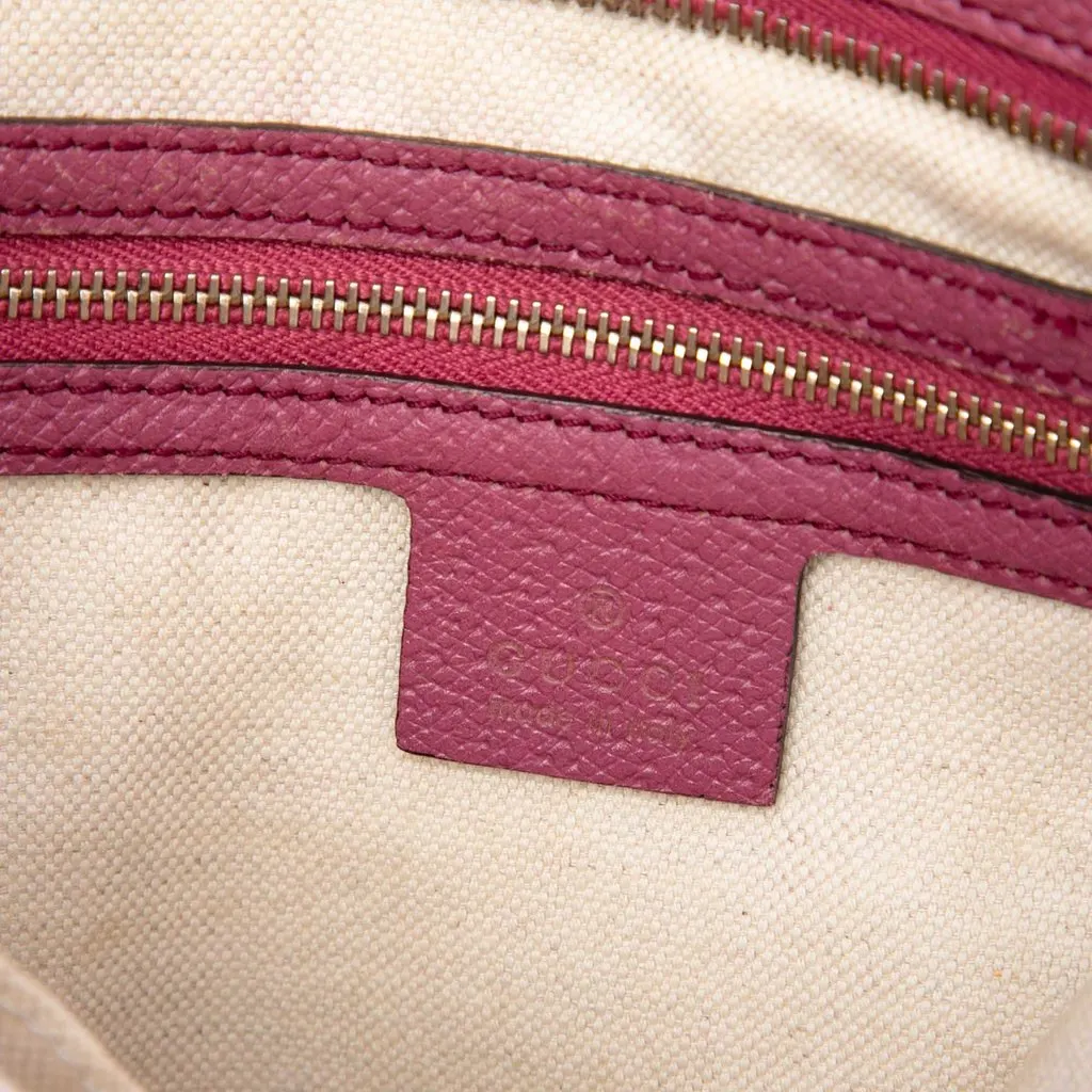 Gucci Small GG Canvas Bree Satchel Beige Canvas Very good - Box View