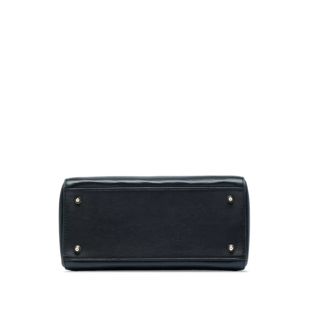 Dior Niki De Saint Phalle Medium Calfskin Heart Supple Lady Dior Black Leather Good - Inside View
