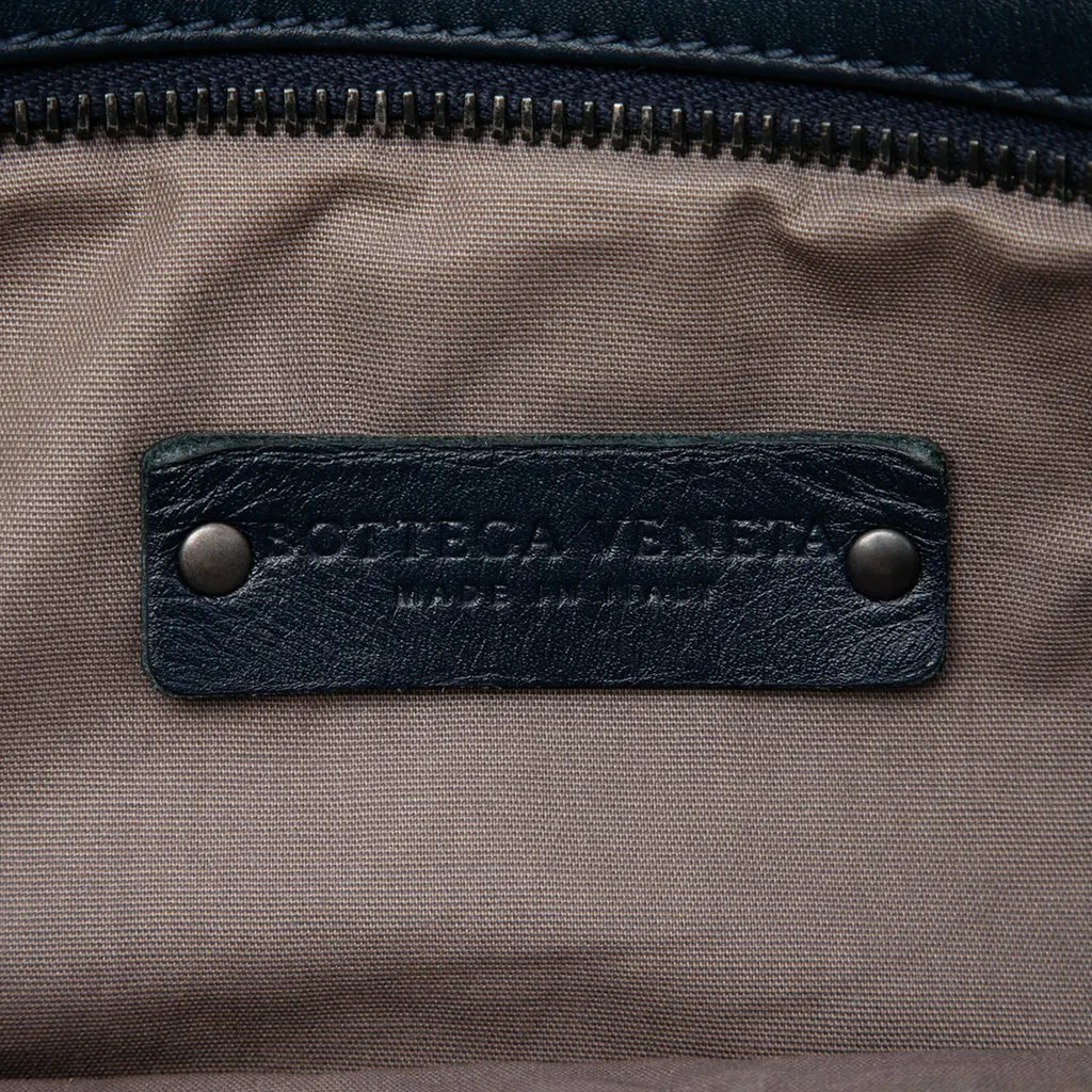 Bottega Veneta Nappa Intrecciato VN Crossbody Blue Leather Very good - Box View