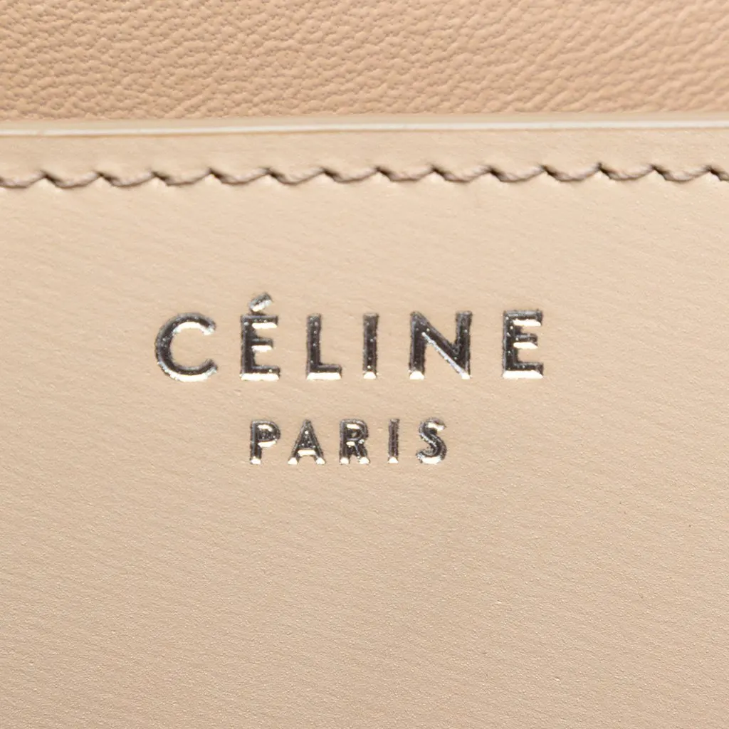 Celine Medium Calfskin Classic Box Beige Leather Very good - Box View