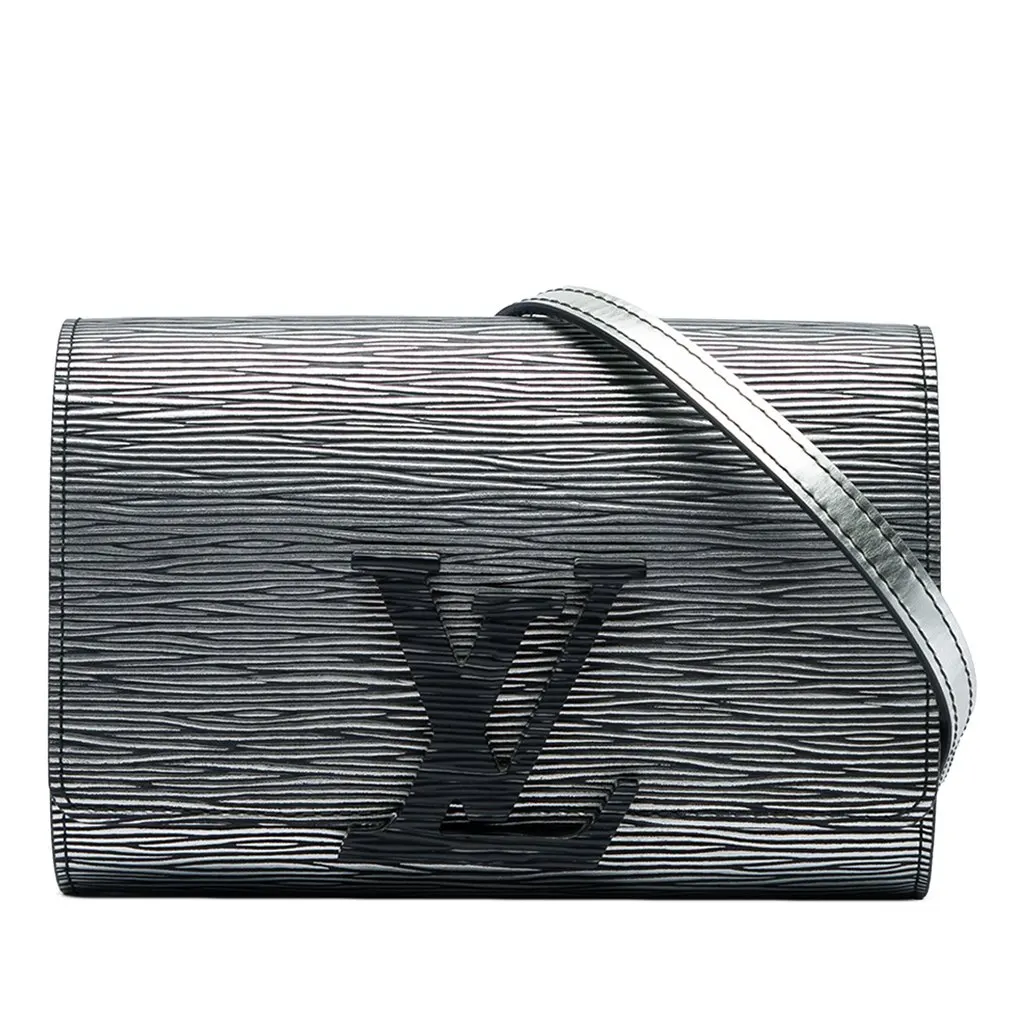 Louis Vuitton Metallic Epi Louise PM Grey Leather Good - Front View