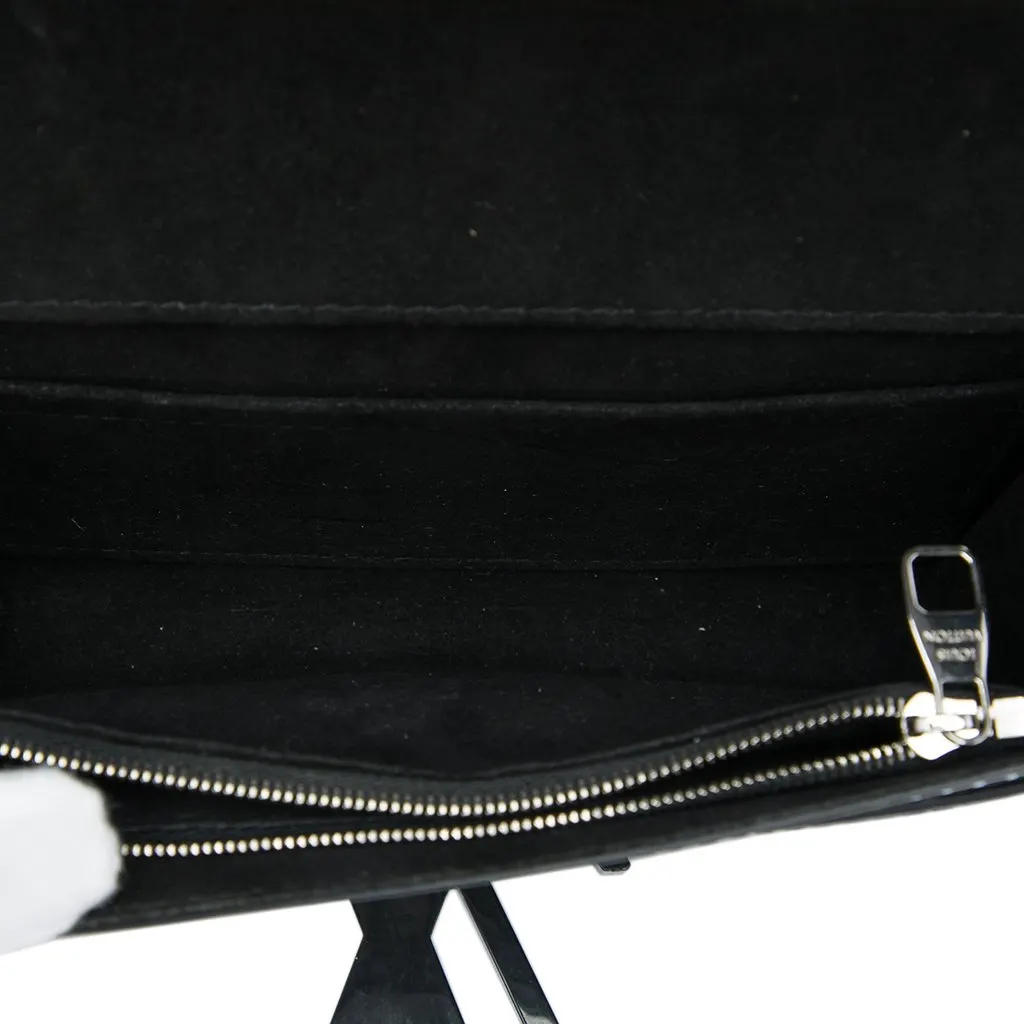Louis Vuitton Metallic Epi Louise PM Grey Leather Good - Model View