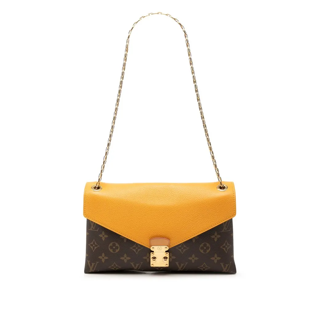 Louis Vuitton Monogram Pallas Chain Brown Very good - Front View