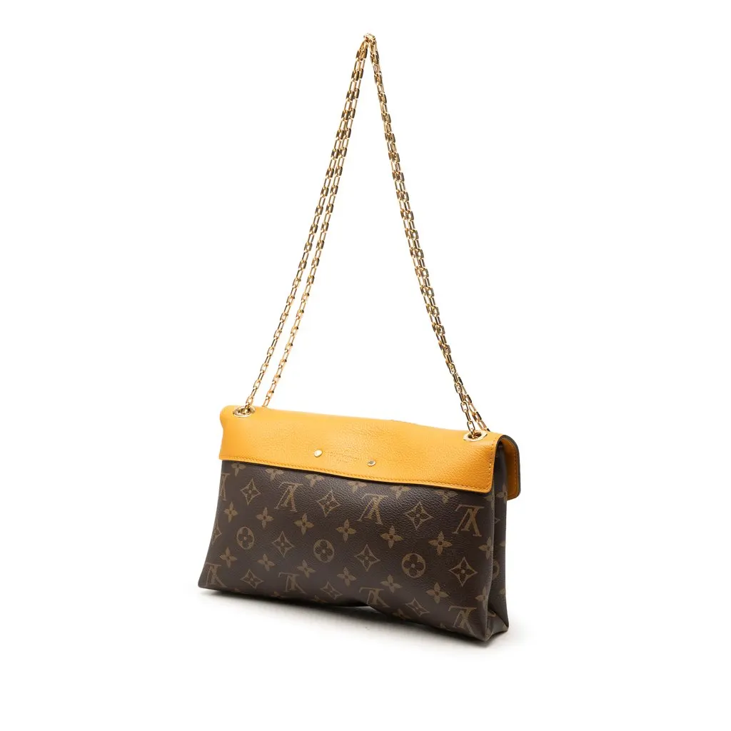 Louis Vuitton Monogram Pallas Chain Brown Very good - Back View