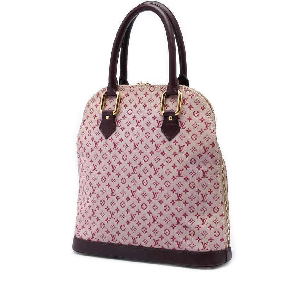 Louis Vuitton Monogram Mini Lin Alma Haut Red Canvas Very good - Back View